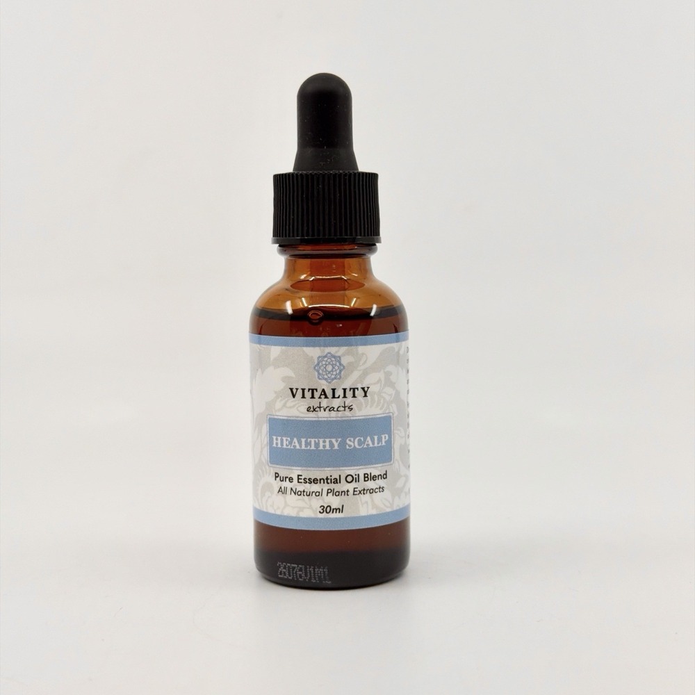 Vitality Extracts HEALTHY SCALP Pure Essential Oil Blend w/Dropper - 30mL